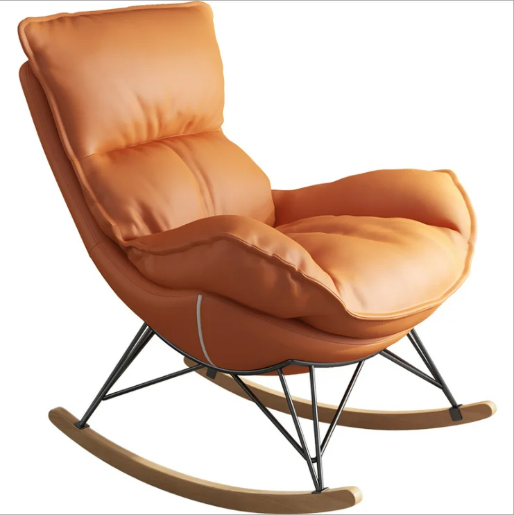 Home leisure sofa rocking chair lazy Nordic style luxury designer single