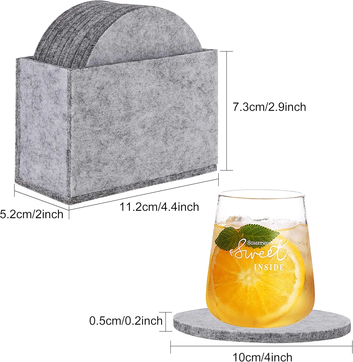 Hot Sale Felt Placemat coaster Set Non slip Heat Resistant for Dining Table