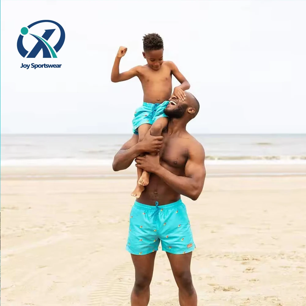 Custom Logo Polyester Board Shorts Swimwear Summer Swim Quick Dry Surf Shorts Manufacturer 2024 Mens Swim Shorts