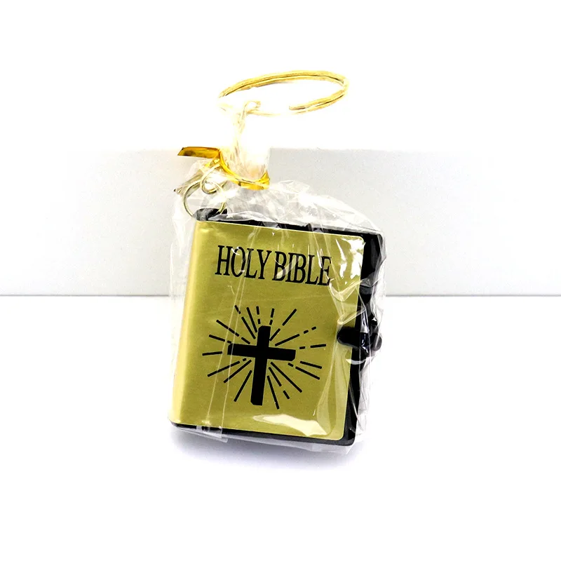 Hot Sale Catholic Gold Stamping High Quality Bible Paper Book Printing Holy Bible Keychain For Prayer