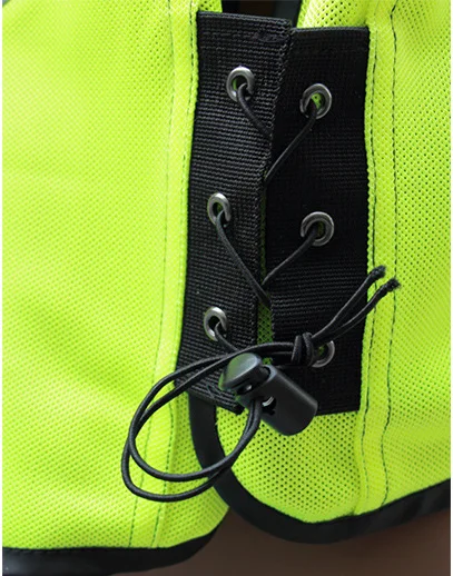 Custom Logo  Motorcycle Reflective Vest Motorbike Cycling  wear Warning High Visibility Vest for personal protection with zipper