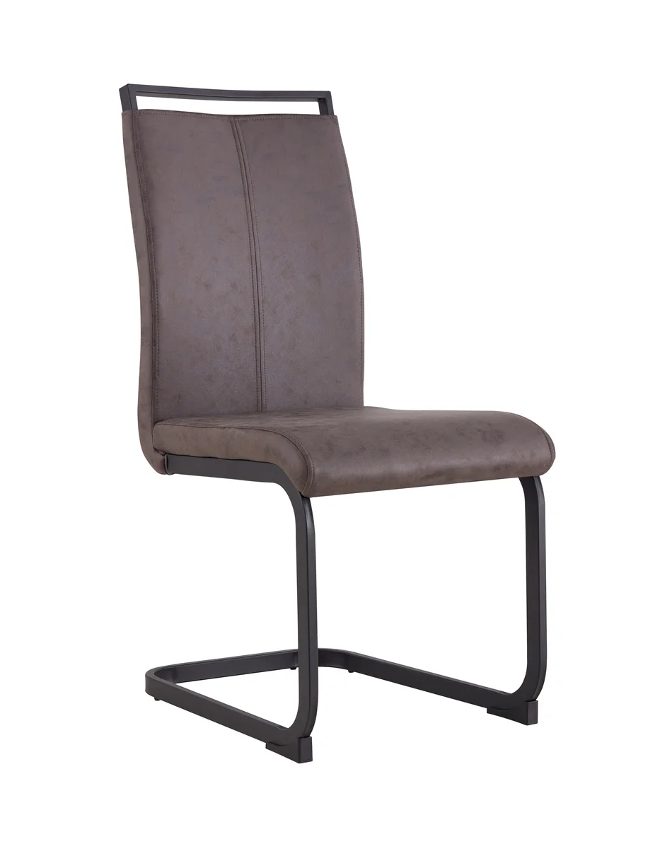 PU PVC Faux Leather Manual Set of 2 Hotel Chairs Dining Chairs Leather Chair