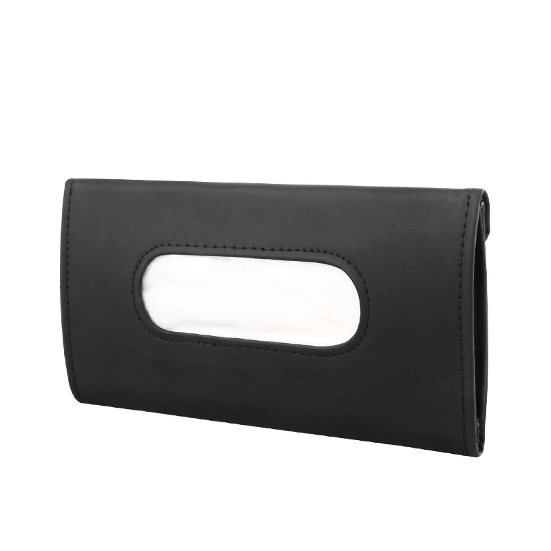 Anjuny Pu Leather Car Back Seat Headrest Hanging Tissue Holder Sun Visor Tissue Boxes