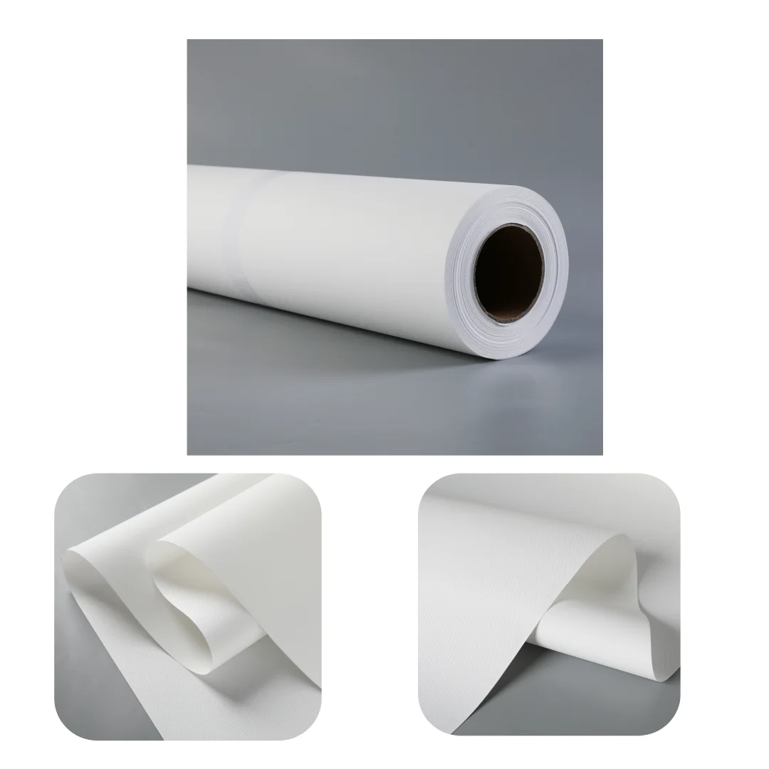 100% Fire Retardant Inkjet Canvas Roll Fabric Materials Waterproof Printable Wallcoverings Rolls Wall Decor for UV Latex print