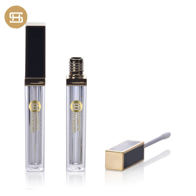 
Квадратный тонкий элегантный жидкий тюбик для губной помады, пустой контейнер для блеска для губ 