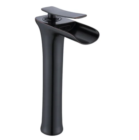 Feenice wenzhou factory manufacturer white gold waterfall mixer tap