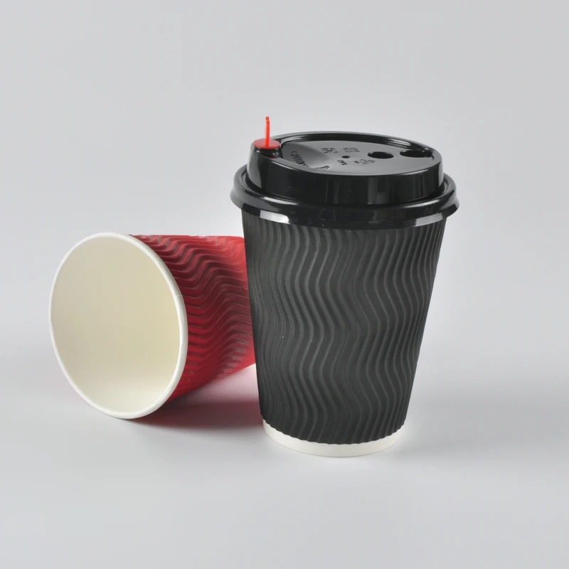 SenAng Customized Printed LOGO Eco Friendly Brown Disposable Coffee Paper Kraft Cup