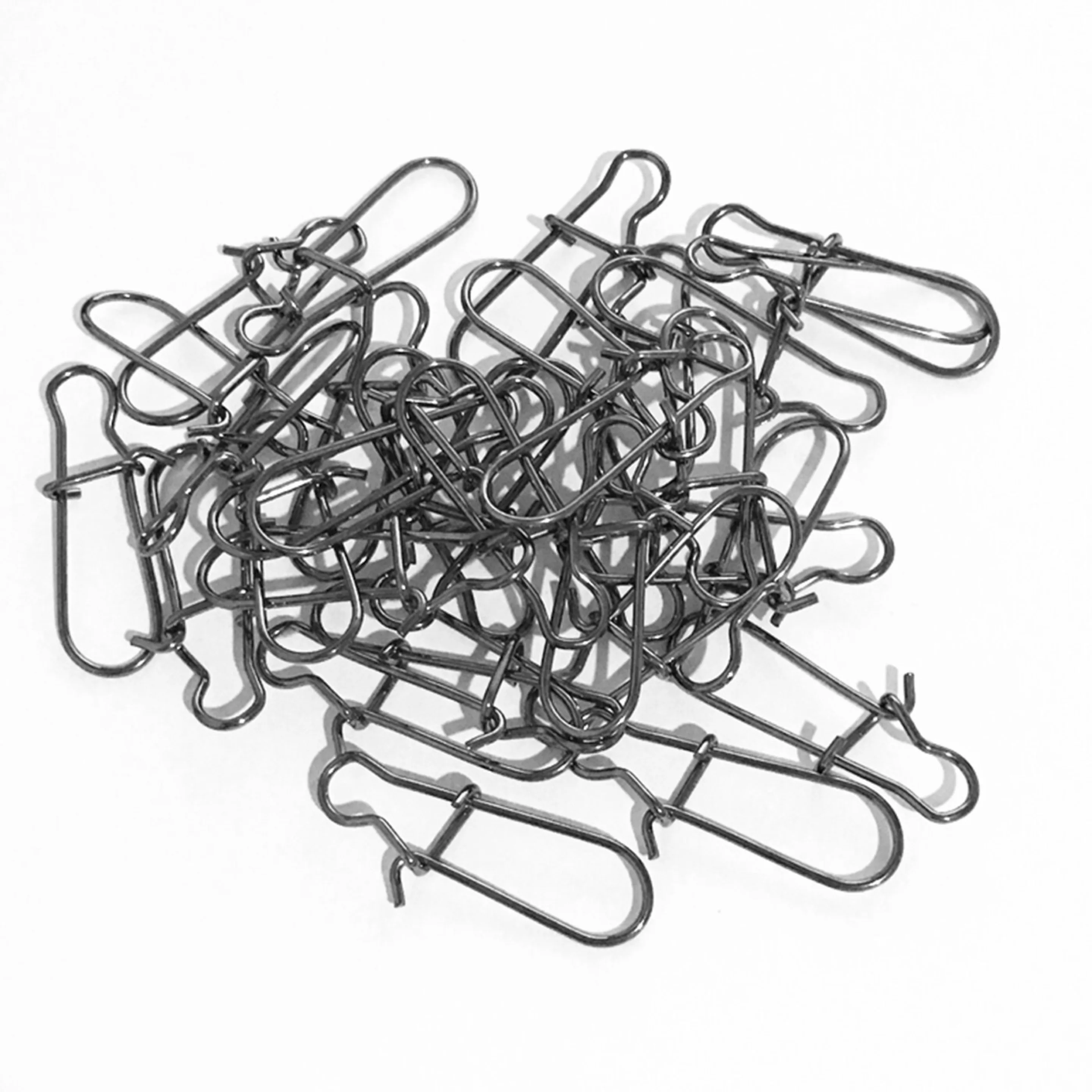 Stainless Steel Fast Clip Lock Snap Swivel Slid Rings Safety Snaps Fishing Hook Connector Tool