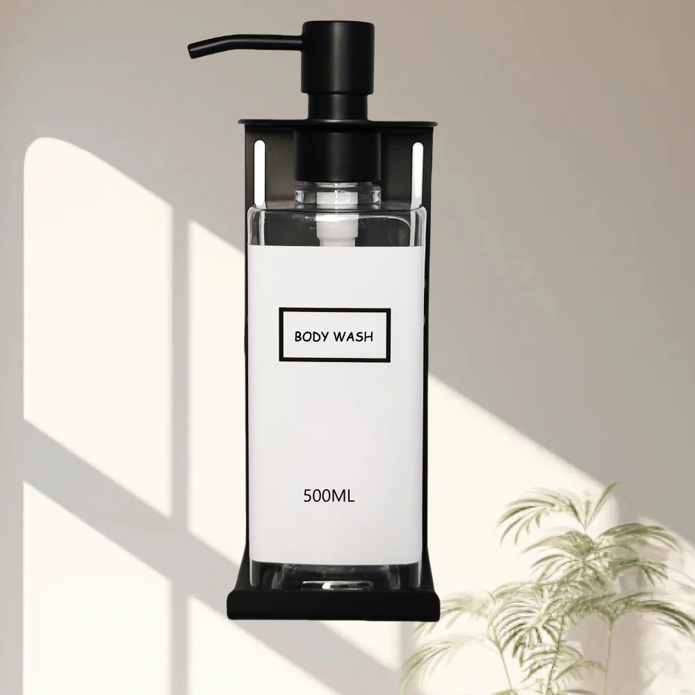 5 star hotel anti theft 500 ML wall mounted Shampoo and Conditioner Dispenser hotel soap dispenser