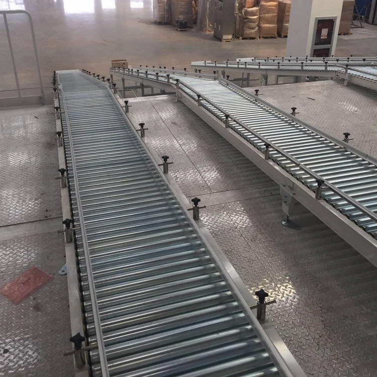 Custom Made Gravity Loading Conveyors Electric Heavy Duty Roller Conveyor