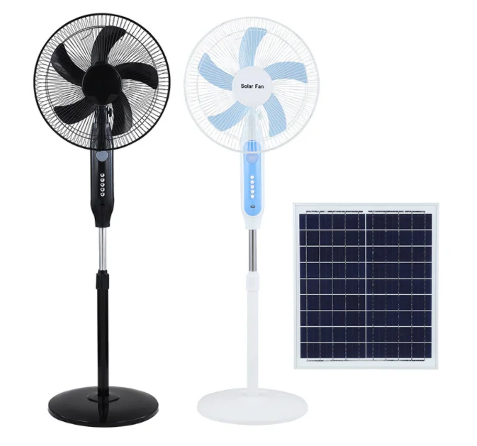 16 дюймов на солнечных батареях AC DC перезаряжаемый вентилятор по дешевой цене стенд вентилятор на солнечной батарее с солнечной панелью и светодиодной подсветкой вентилятор на солнечной батарее