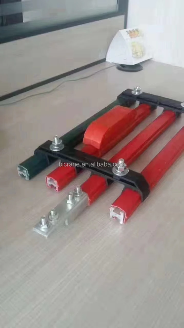 3P 50A Busway Duct Insulated Electrication Systems For overhead Crane KBK crane No seams sliding contact wire