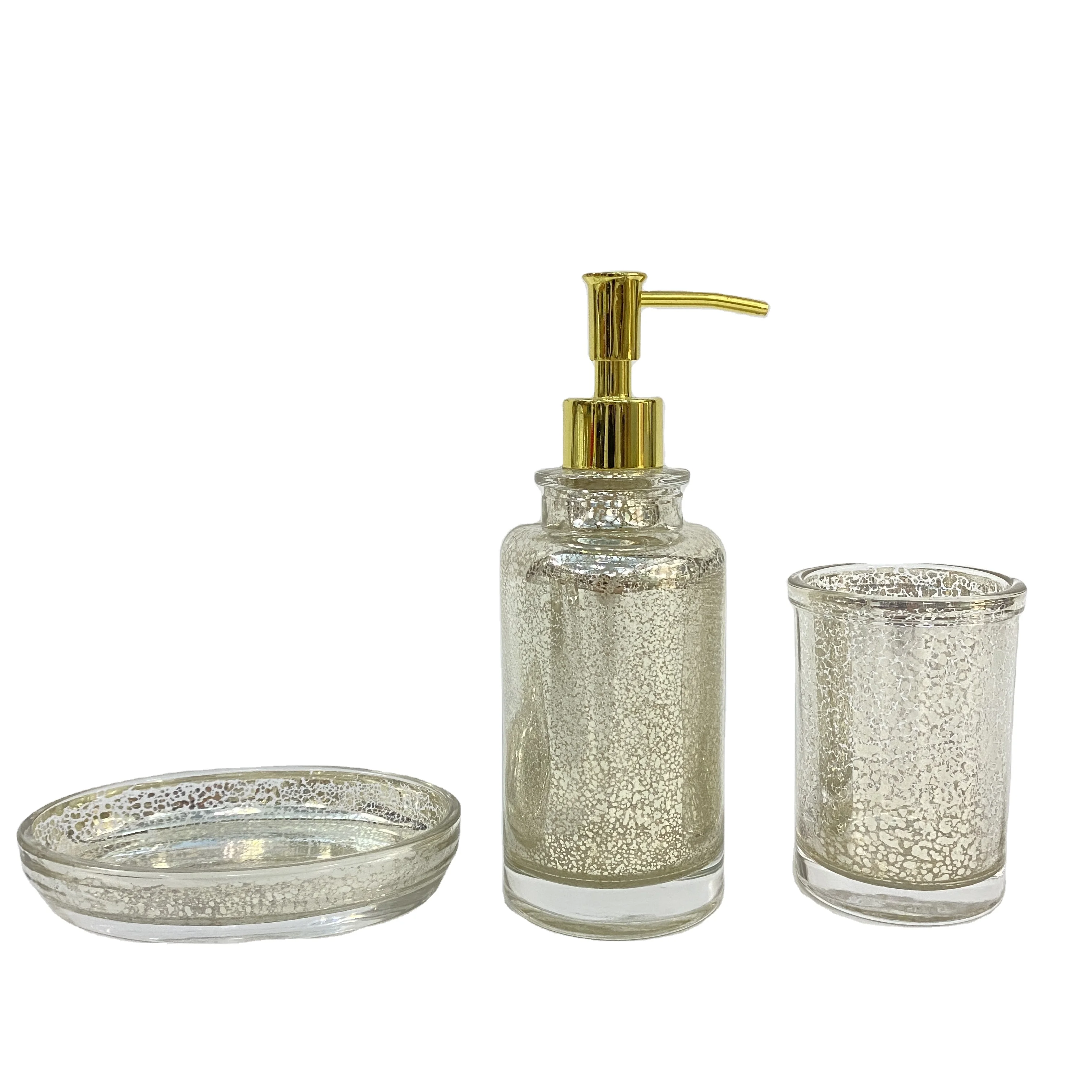 2024 Luxury Glass Bathroom Accessories Designed Bathroom Accessories Luxury Bathroom Set for Home and Hotel