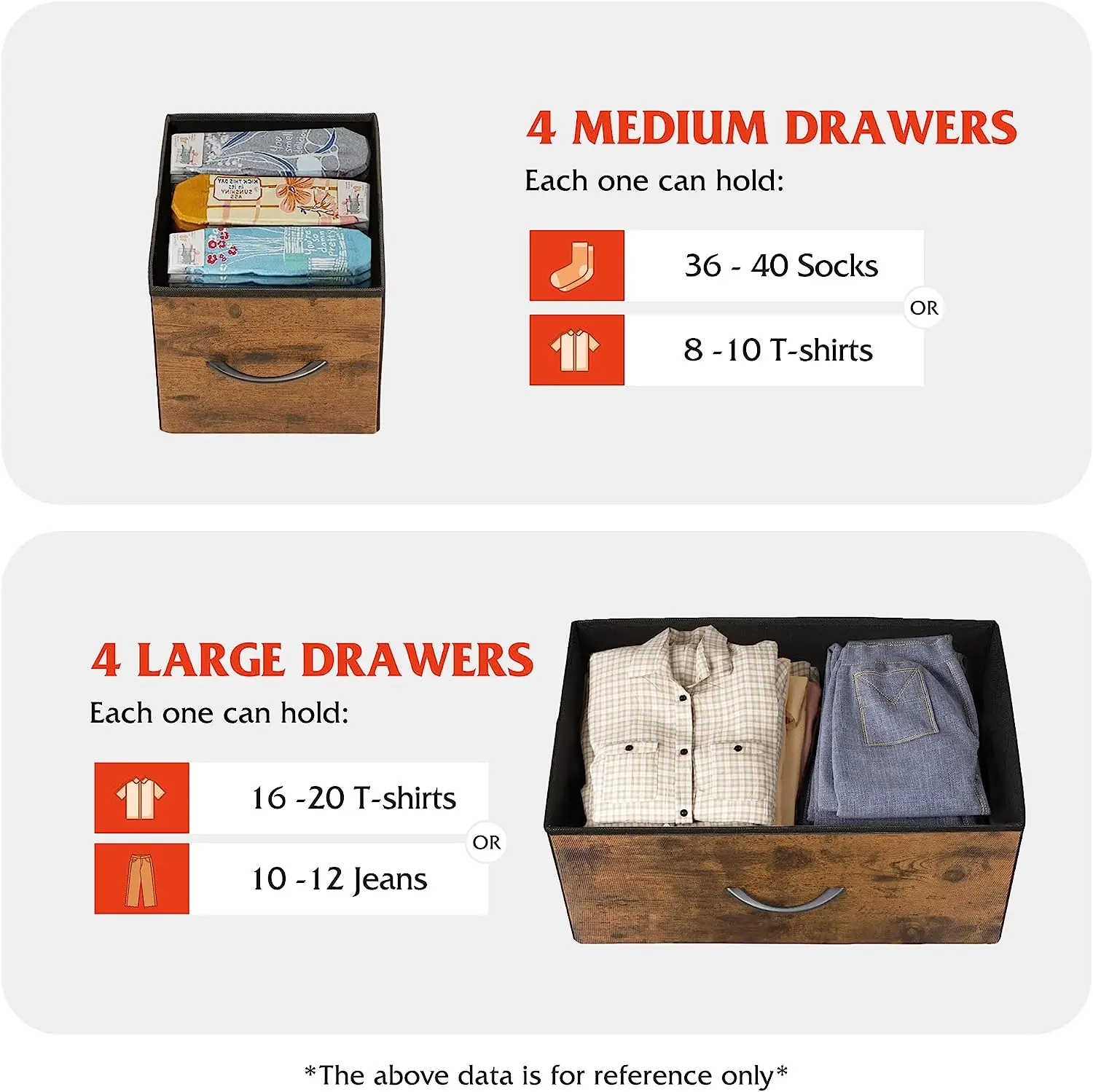 Top Fashion Living Room Entryway Console Table Baby Toy Storage Dressers Drawers Cabinet With Fabric 8-Drawer