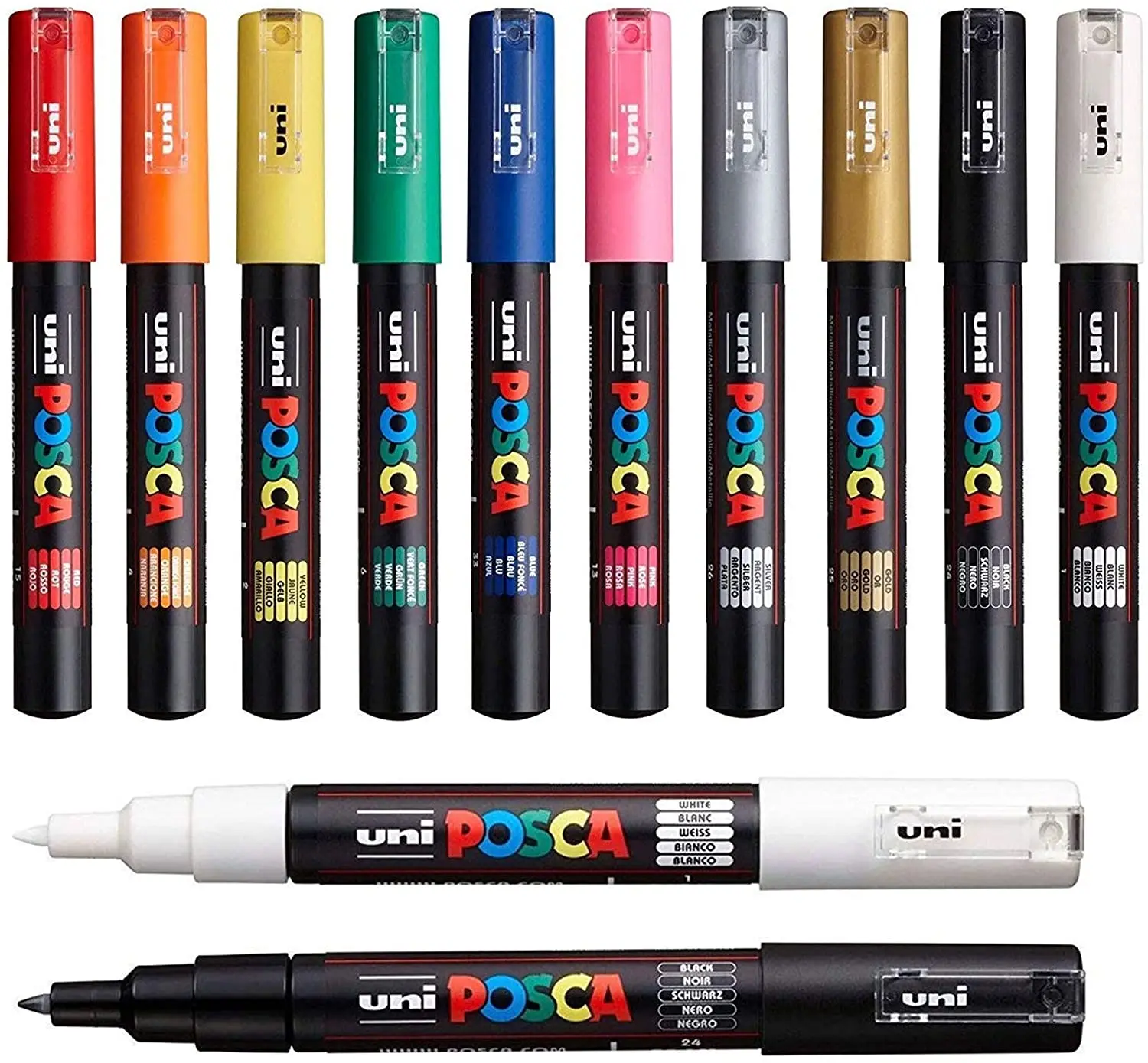 UNI PC-3M POSCA, маркер Uni Posca, фломастер Uni POSCA, непрозрачный Перманентный Маркер