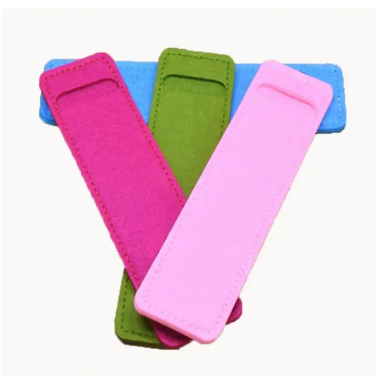 Hot selling school supplies small felt pencil bag with customer logo