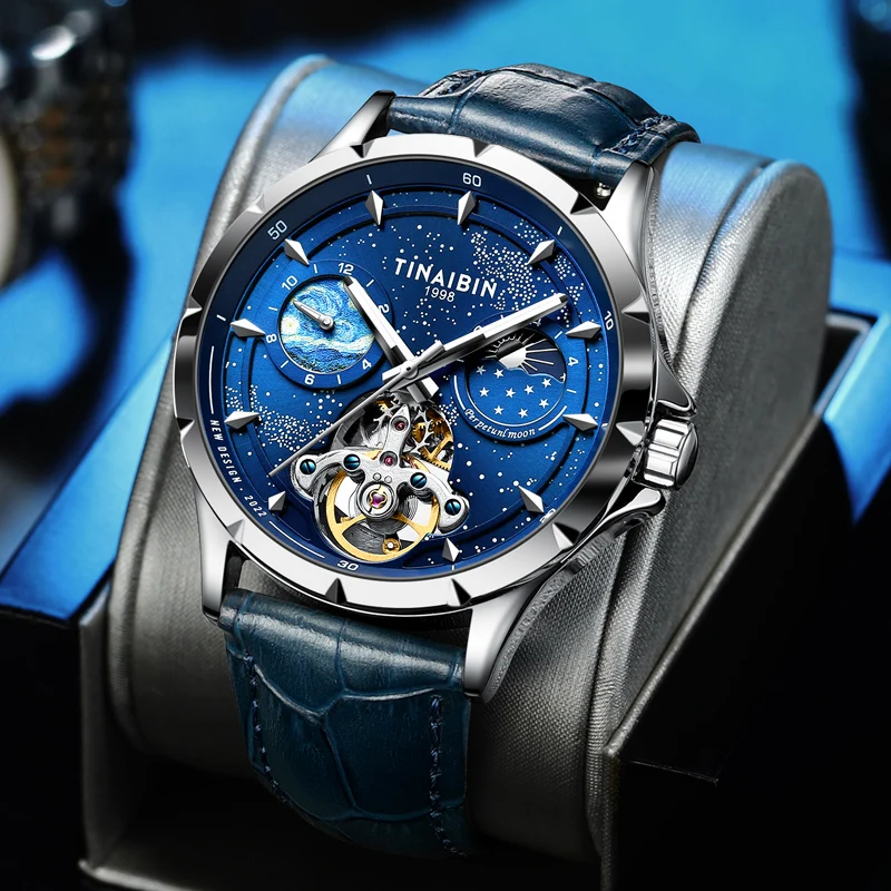 2022 Top Quality Private Label Luminous Dial Tourbillon Automatic Watch Mechanical Luxury relogio 5148