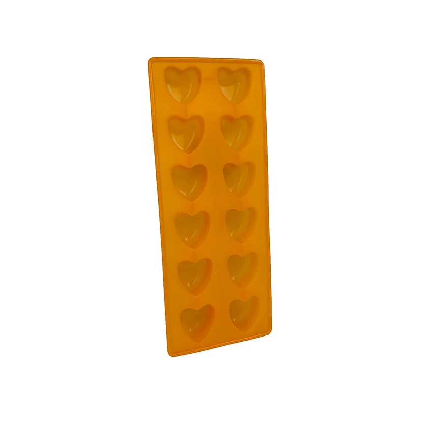 Kitchen Products Double Heart Shape Silicone Mold for Jewelry Toy Decorating Chocolate Soap Candle Mold 12 Cavity Silicone 80g