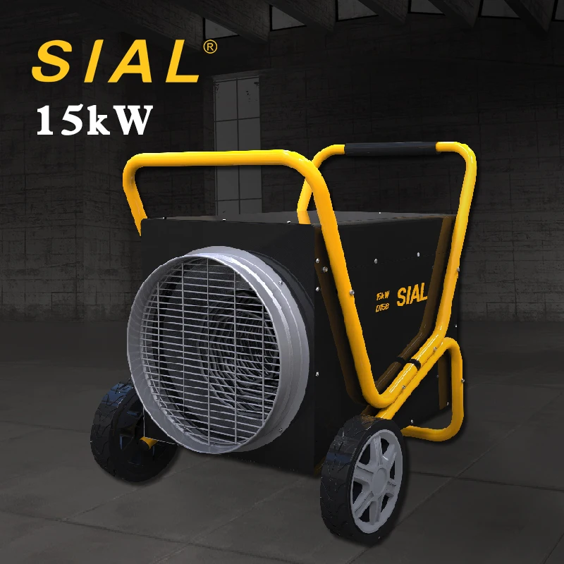 SIAL 15kw промышленная электрическая нагревательная трубка нагревателя с колесами из нержавеющей стали Электрический