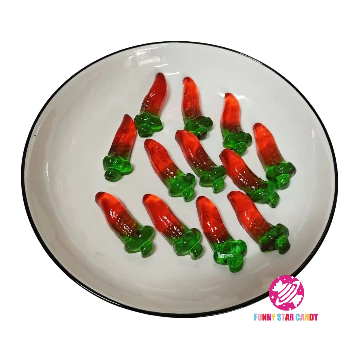 Новый продукт индивидуальная заколка очень острая мягкая конфетная смесь цвет Чили острый вкус желе конфеты