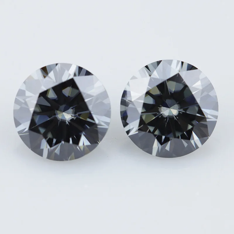 SICGEM Manufacturer Best Price Black Moissanite Round Small Black Moissanite Stone Loose