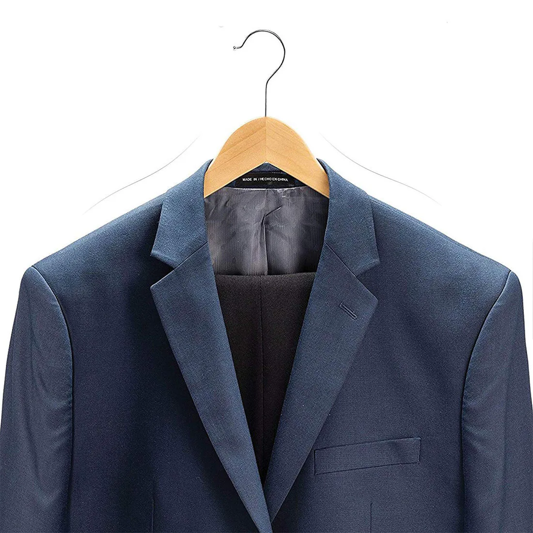 Grade A mixed hard wood factories more than 23 years Heavy Duty wooden clothes hanger wooden suit coat hangers