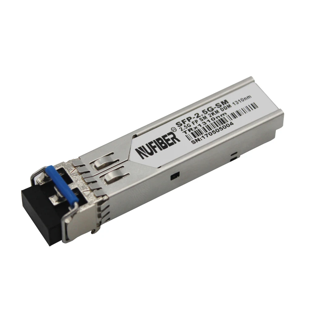 2.5Gb/s Transceiver (Multi-rate) Neutral compatible 2.5GBASE-IX SFP optical module 1310nm 2km DOM LC duplex SMF FP Duplex +3.3V