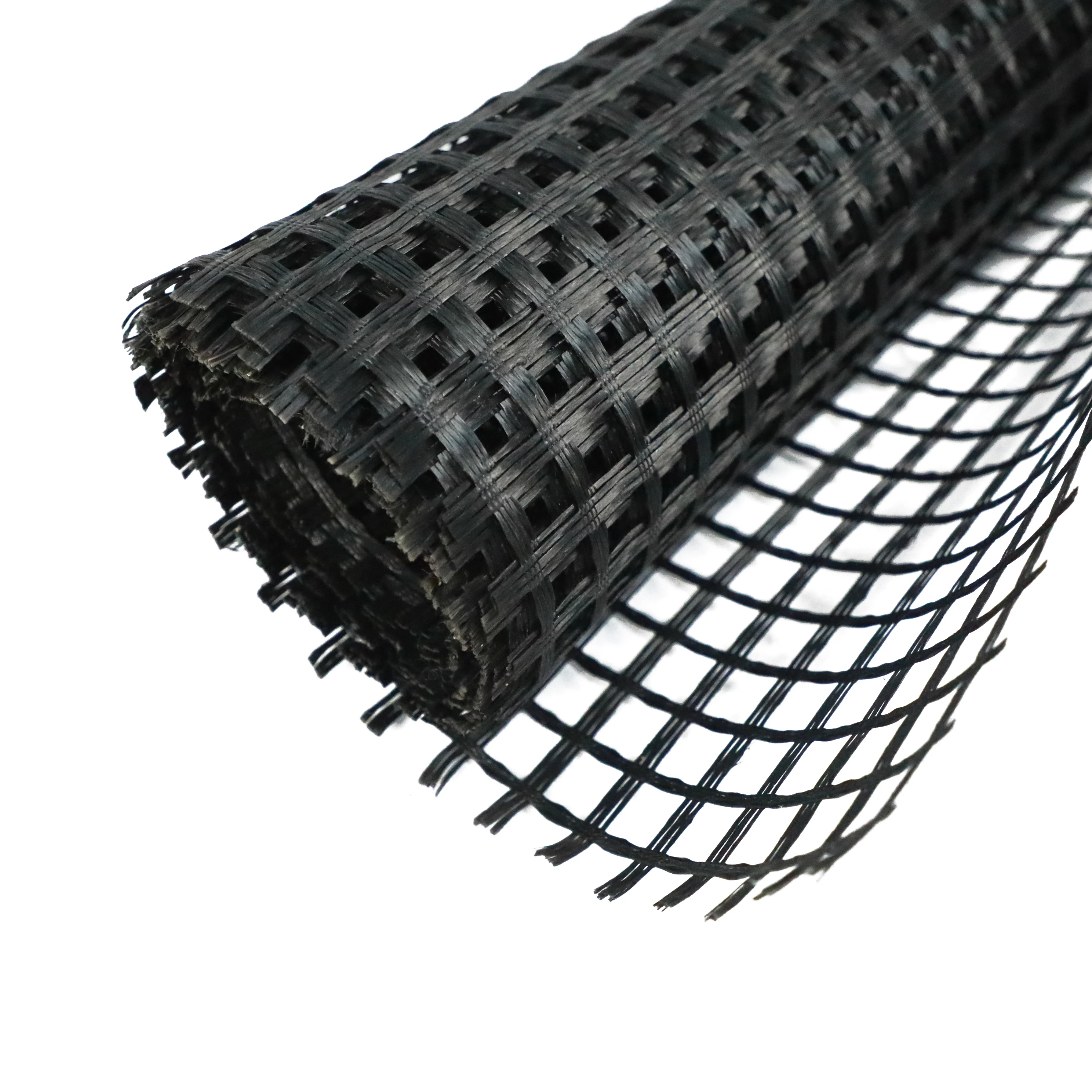 Earthwork Products Biaxial Glass Fiber Fiberglass 50kn/M 100kn/M Geogrid for Road Bed Railway