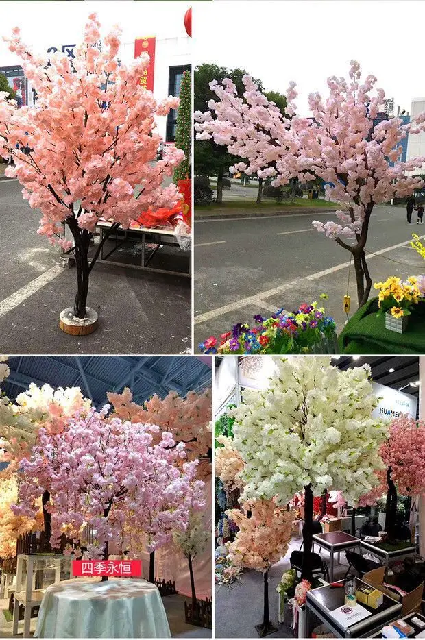 Factory Direct Wholesale Multi Headed Wedding Decoration Simulation Artificial Cherry Blossom Branches