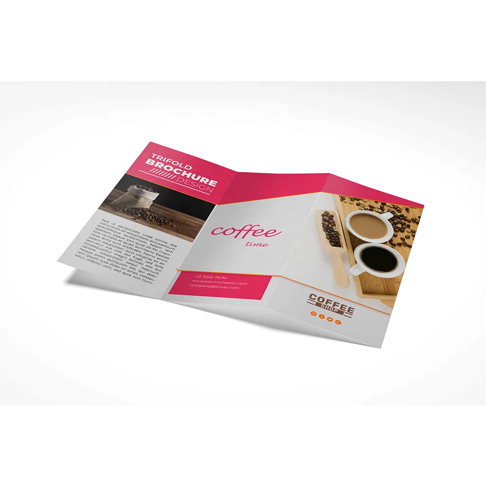 Enrollment Brochure A4 Advertising Brochure Poster Printing Design and Production Color Pages DM Single Three Fold Poster Flyer