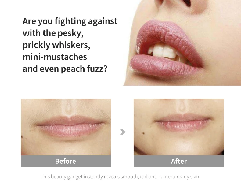 Customized Logo New Face Trimmer Shaver Usb Rechargeable Facial Mini Portable Electric Hair Removal Epilator for Women