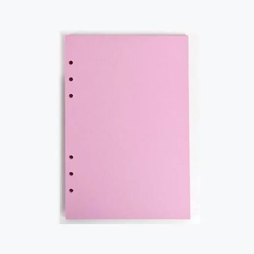 Color 6 holes A5 Planner Refills Inserts Filler Paper Pages Journal Dairy Daily Weekly Monthly Todo 2021011301