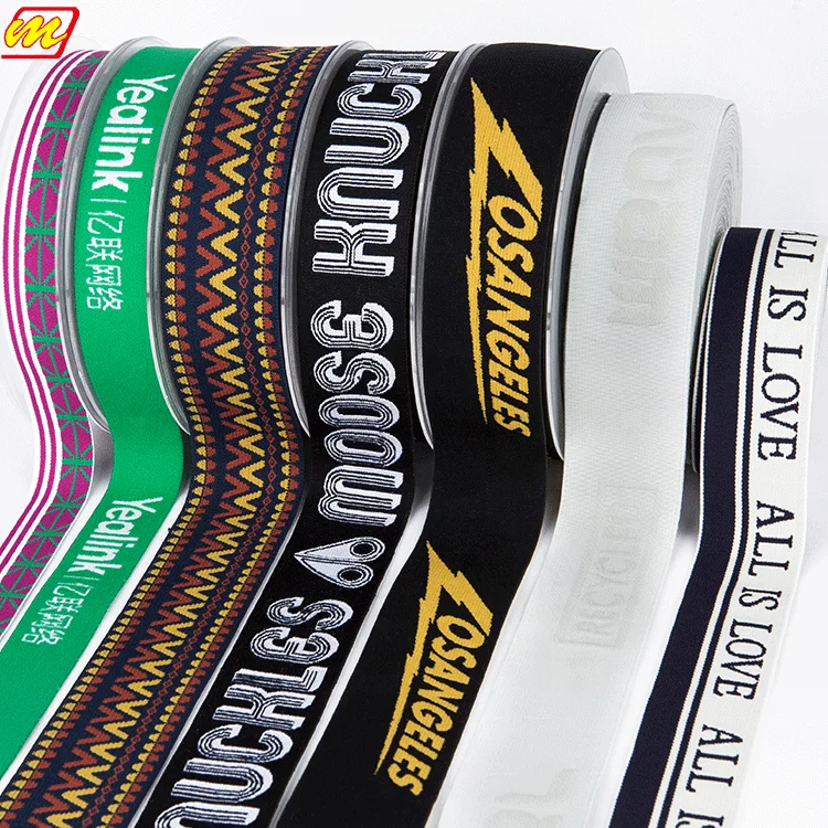 High Elasticity Soft Custom Jacquard Logo Underwear Elastic Waistband