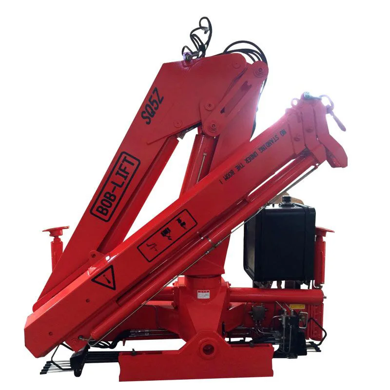 EAC CE Certificate China New Boom Crane Truck Knuckle Boom Hydraulic Mounted Crane Boom 5 Ton