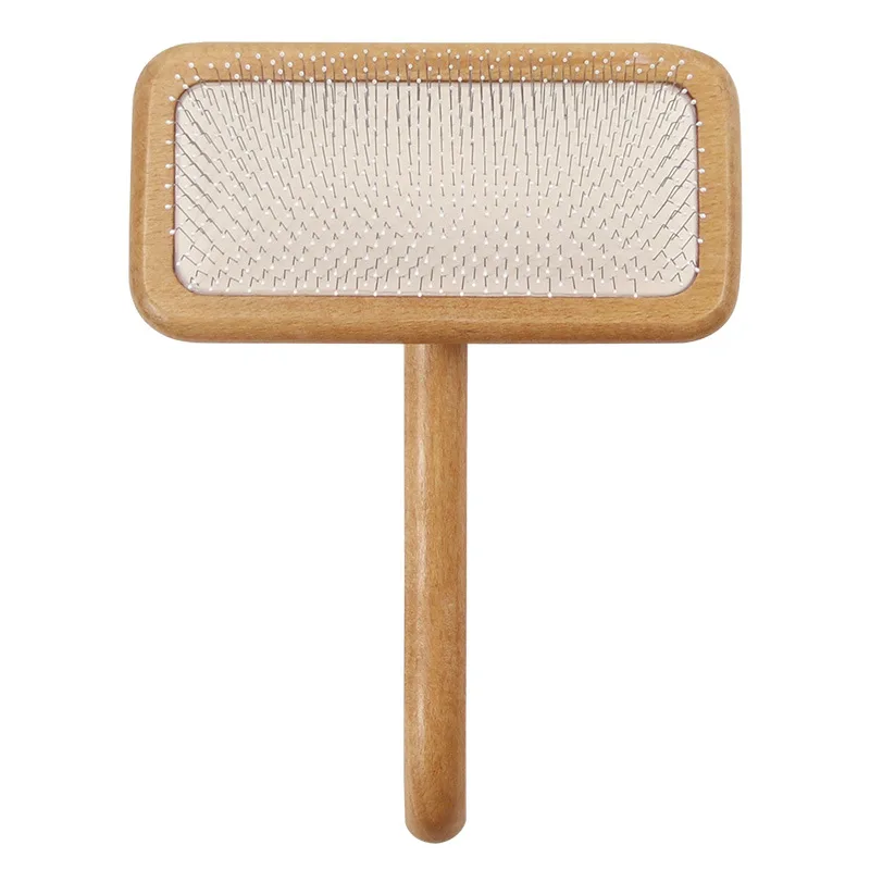 PET Slicker brosses Slicker Brushes with Curved Stainless-Steel Bristles to Remove Loose Fur,Tangles,Mats cat dog slicker brush