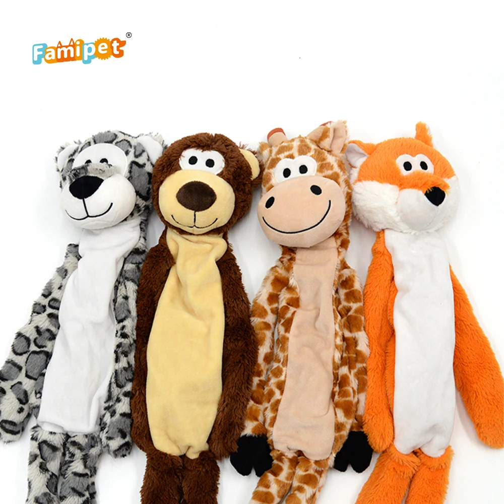 Manufacturer Wholesale Good Quality Customized Design to Serve Dog Plush Toys with Squeaker