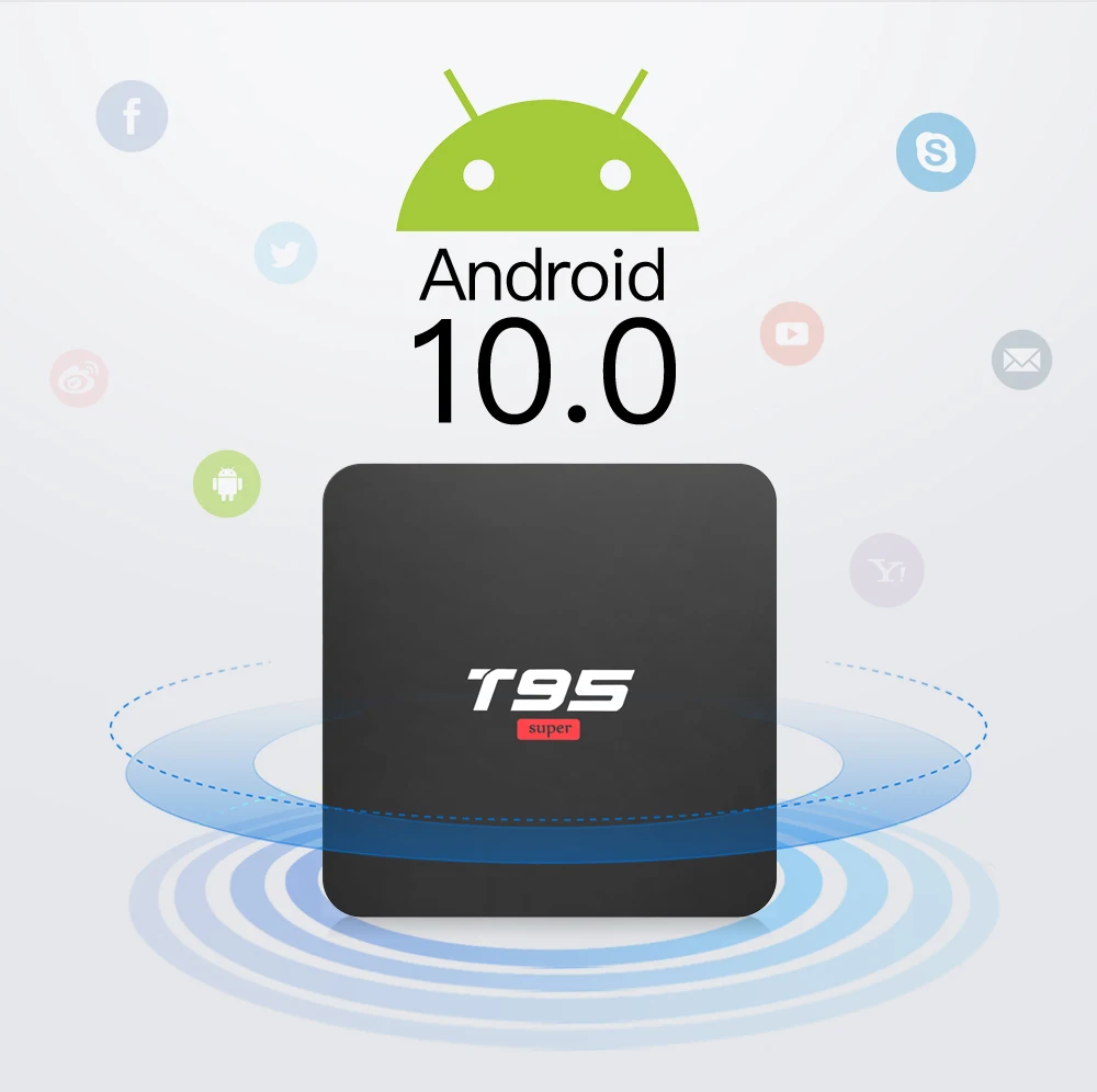  Новейший Android 10 TV BOX T95 супер Allwinner H3 GPU G31 2 Гб оперативной памяти 16 встроенной Декодер каналов кабельного телевидения цены по прейскуранту завода-изготовителя медиаплеер HD 4G Wi-Fi