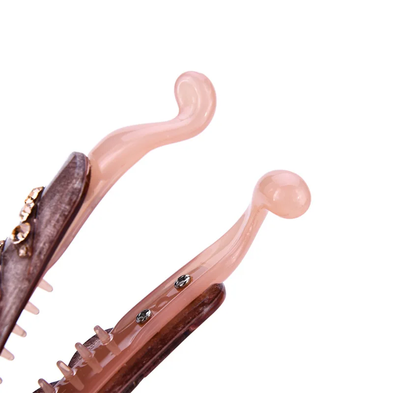 
Acrylic hairpin headdress banana clip hair band vertical clip elegant Leaf Lady banana clip 