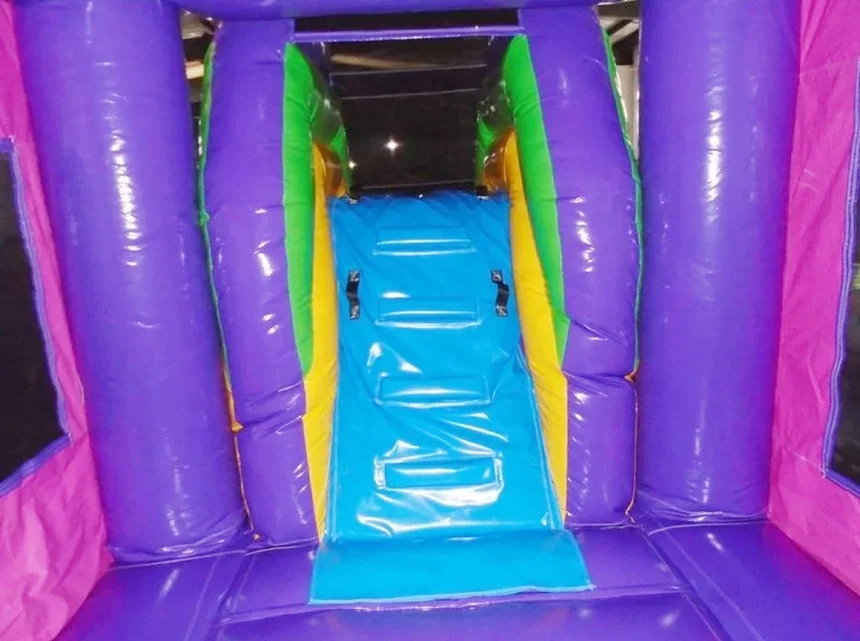 Large Custom Theme Bounce Castle Inflatable Frozen Trampoline Basketball Hoop Inside