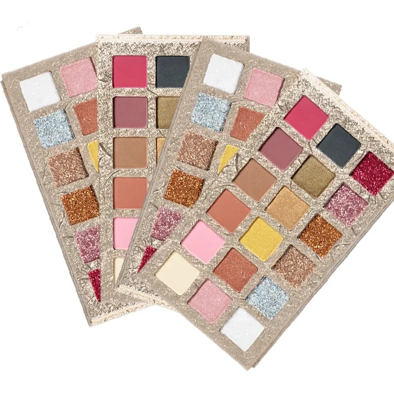 Private Label  High Pigment  Organic Vegan Rose Gold Packaging Shimmer Matte Eyeshadow Palette Makeup