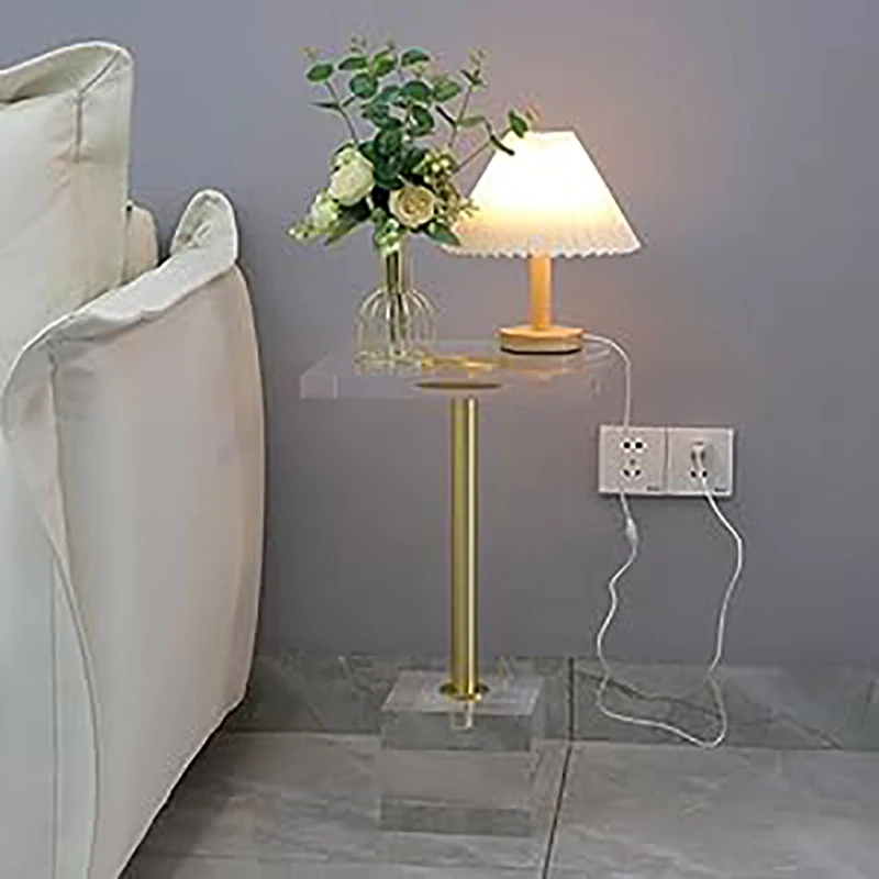 Acrylic End Table Acrylic Side Table for Living Room Bedroom and Lobby