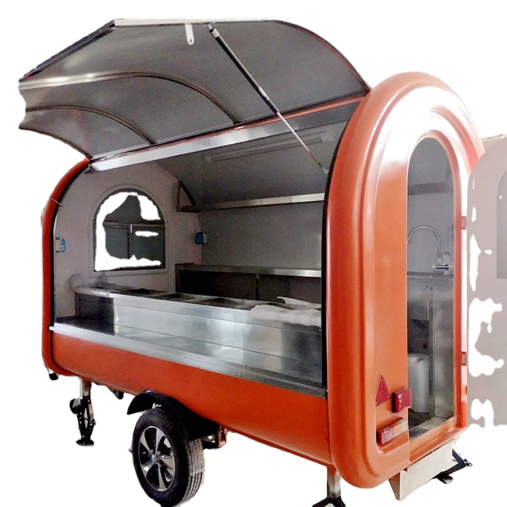 CP-C280165230 оранжевый подарок трейлеры мобильный уличный фруктовый vans Быстрый Овощной киоск для продажи
