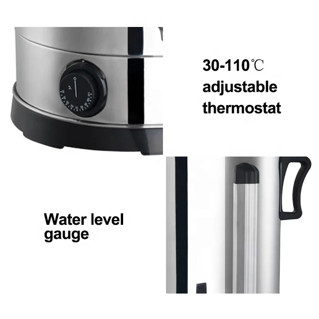 2022 upgrade Commercial Percolate Coffee Maker water boiler electric kettle for Catering