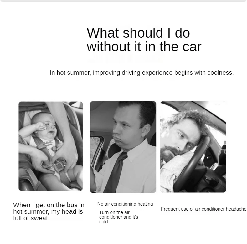 High Quality New Style Popular Low Noise Conditioning Companion Romantic Night Light Car fan