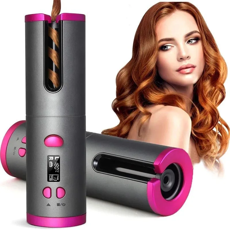 rechargeable Automatic Rotating Hair Curler wireless Auto Portable Hair curlers Curling Irons