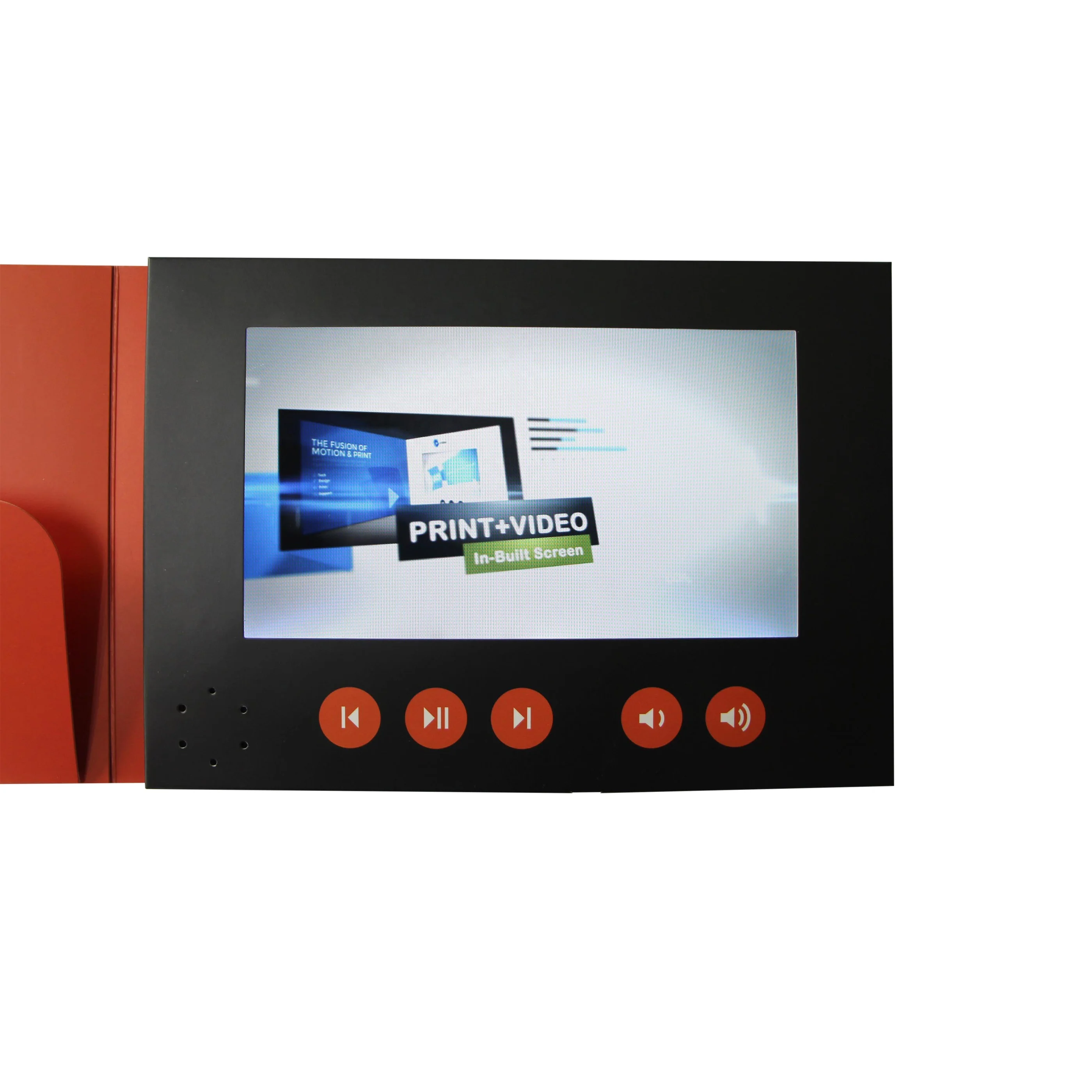 Chinese supplier 7 inch lcd screen digital electronic video card brochure with pocket with good service
