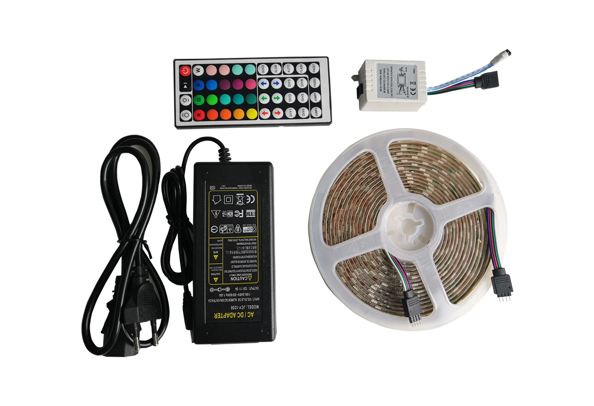 IP65 5 м 5050 rgb комплект 30 led/M IR 44 /24 клавиши пульт дистанционного управления DC 12 В рождественские светодиодные полосы освещение