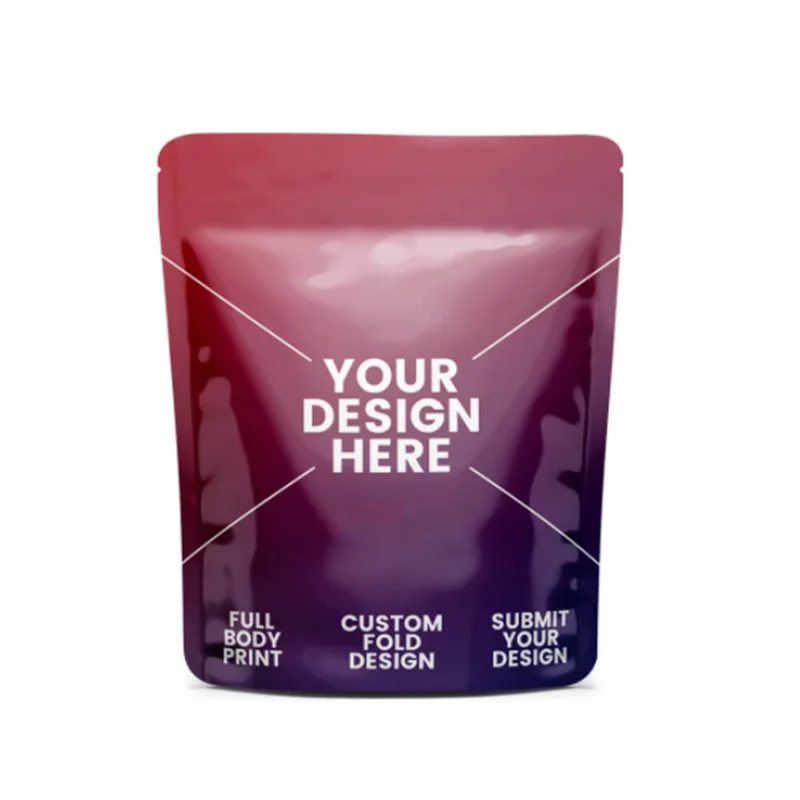 Personalised Freezer Frozen Branded 3 Sided Seal Zip Lock Bag Food Pouches Packaging Bag or Potato Crisps