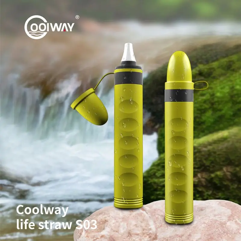 Outdoor Water Purifier Personal Survival Filter Straw Portable Emergency for