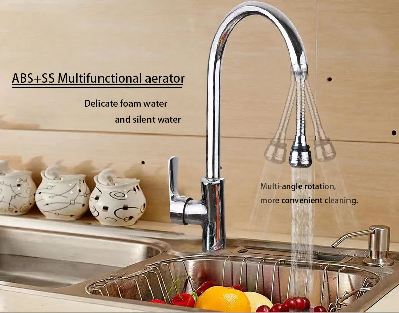 Faucet sprinkler aerator Multi-angle rotation water saving aerator